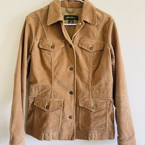 Eddie Bauer Tan Corduroy Jacket Women’s Size Small